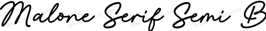 Malone Serif Semi Bo字体转换